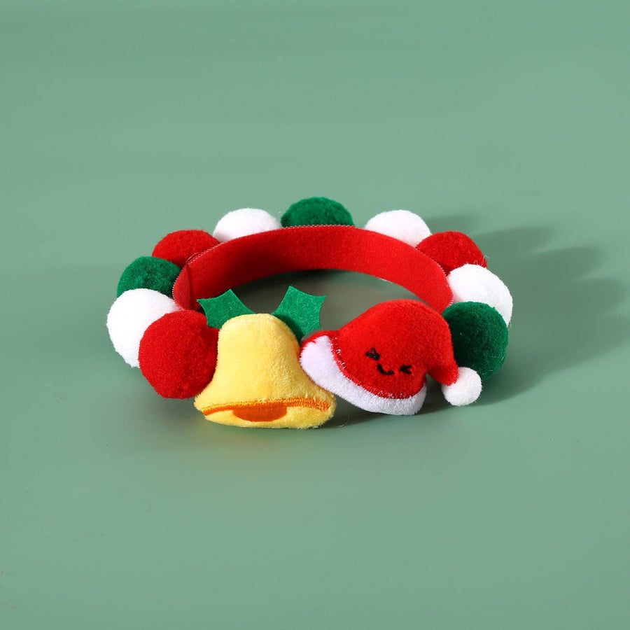 Christmas Collar Pom Poms