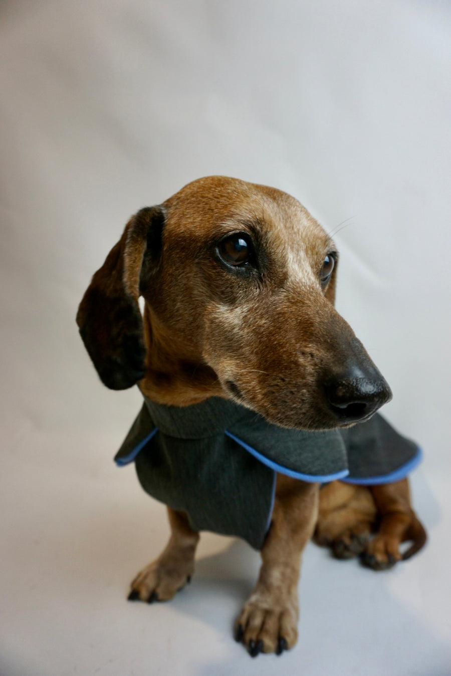 Denim Parka with Mid-Blue Fleece Lining