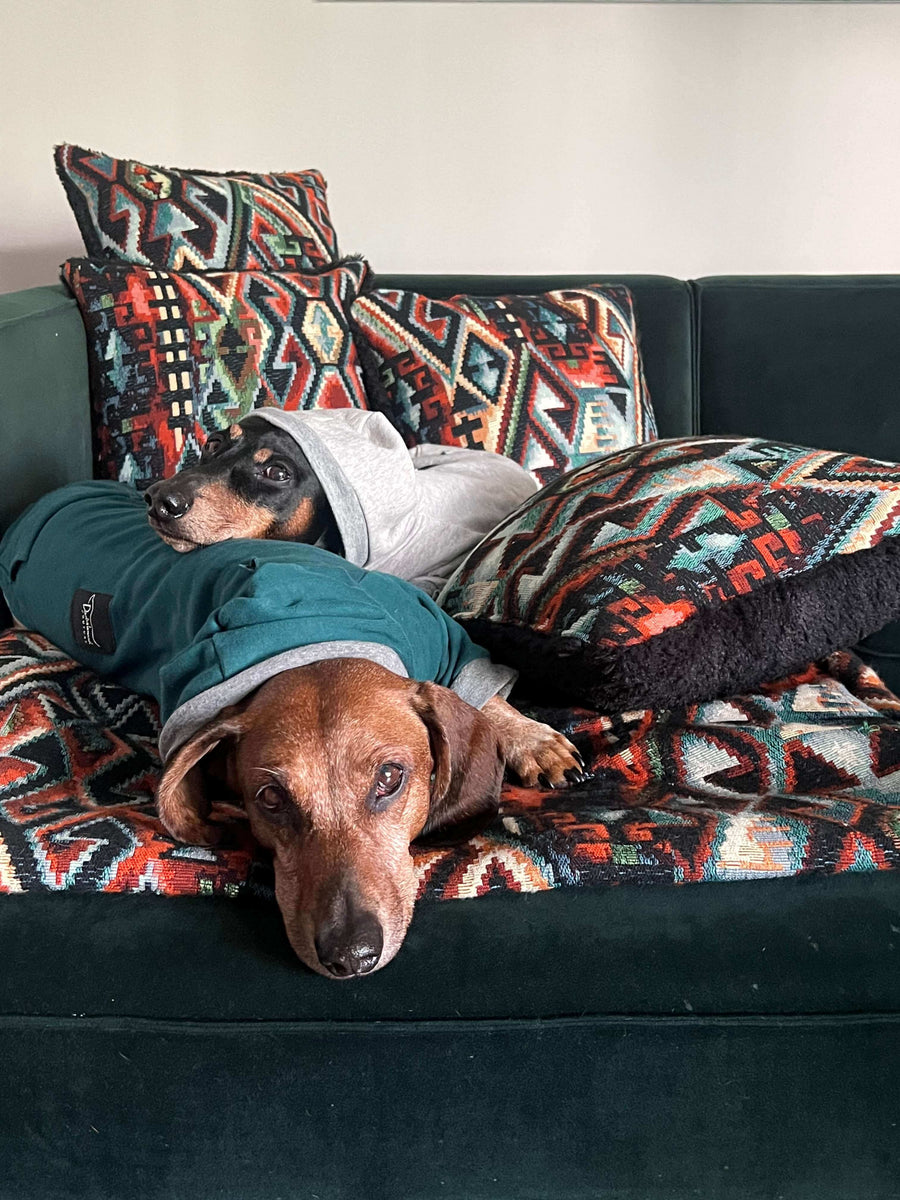 Kuschelsack-Hundebett mit Indie-Muster